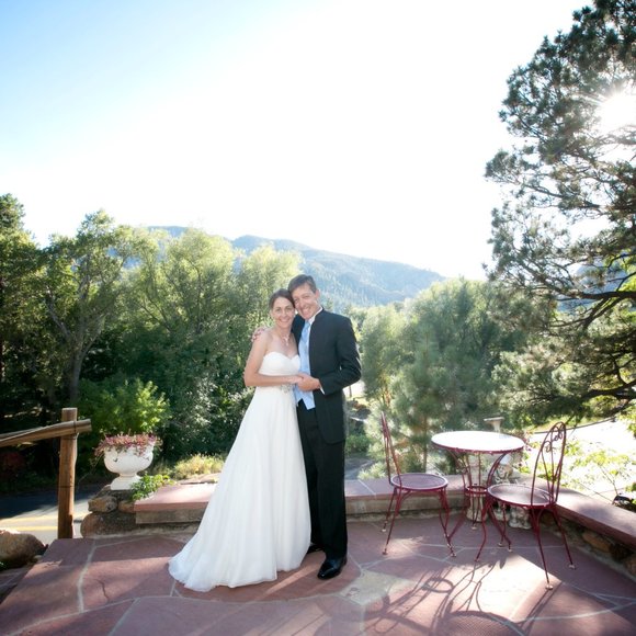 A-line wedding dress with English netting and beaded waist - Picture 3 of 15